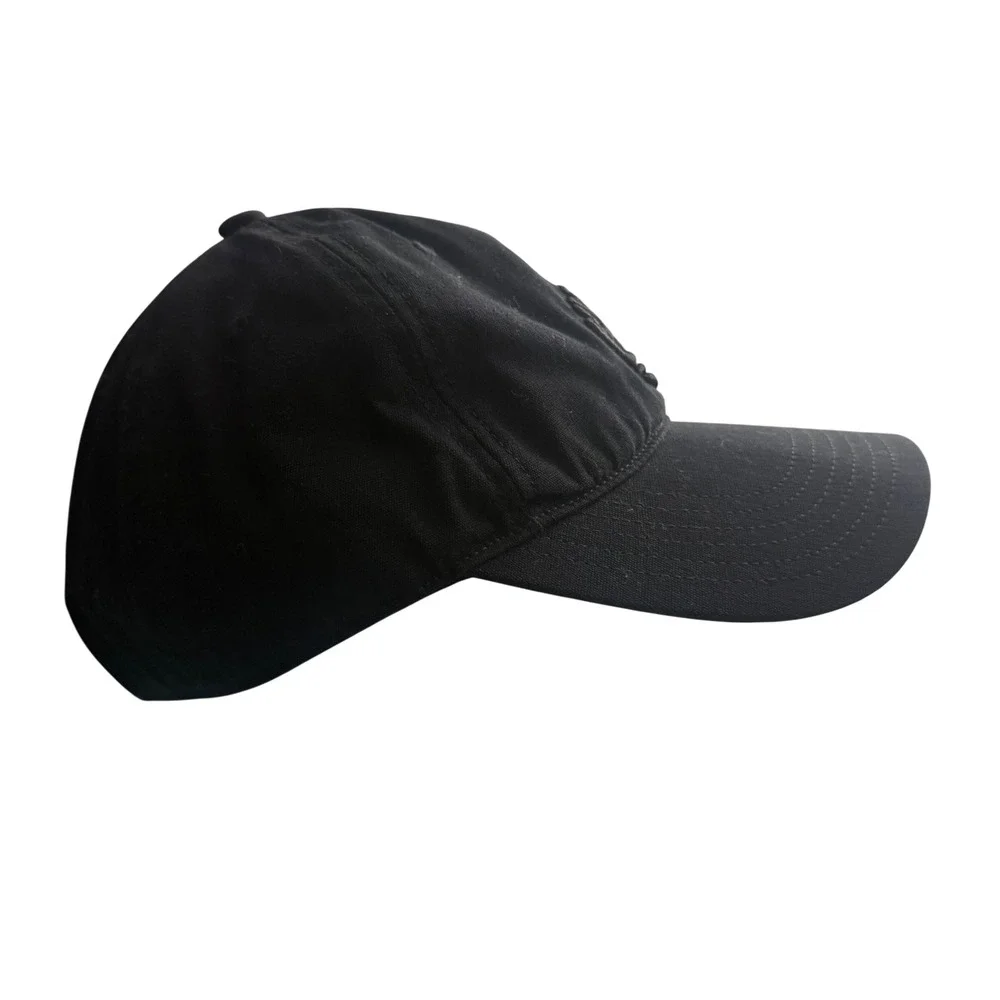 Timberland Black Tonal Embroidered Tree Logo Snapback Cap Hat Men's OSFA